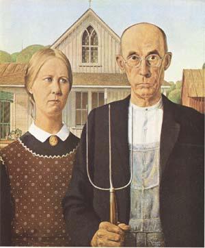 Grant Wood Anerican Gothic (mk09)